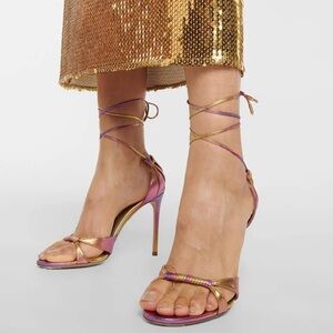 Aquazzura Sole Sandal 105 in
Tropical Sunset